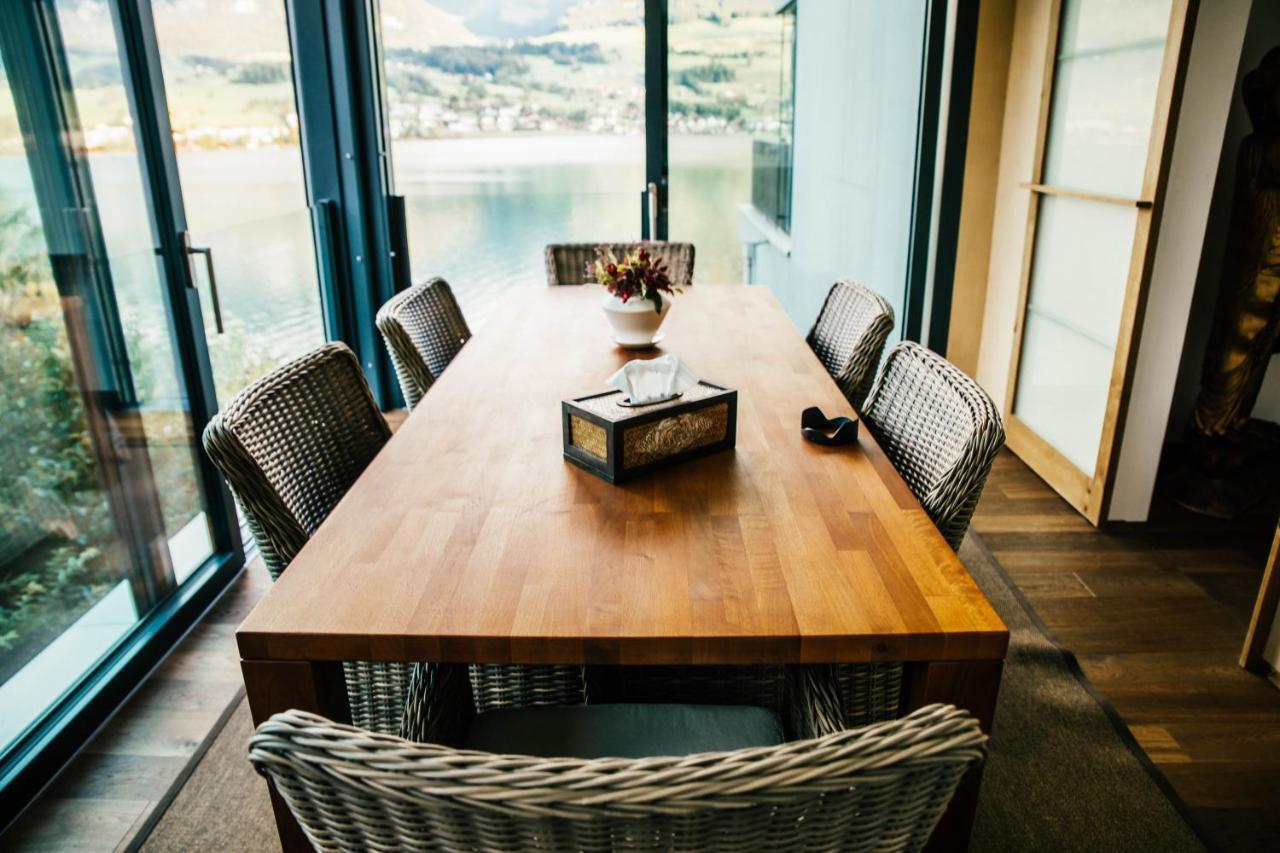 Luxury Loft On Top Of Villa Wilen With Tremendous Views By The Lake Sarnen Exterior foto